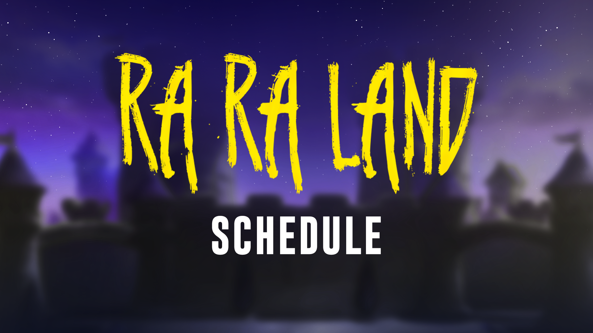 RARALAND 2024 - The Schedule